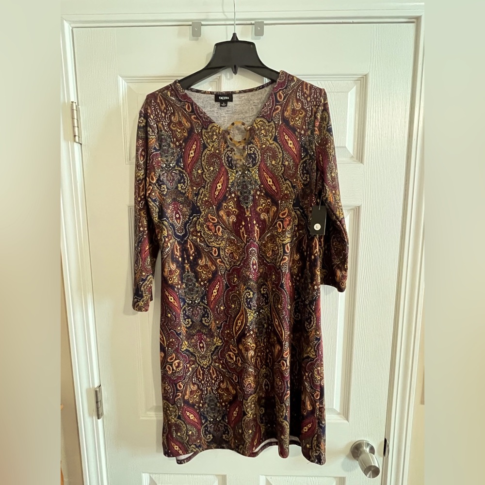 🤎Tacera Paisley Dress
